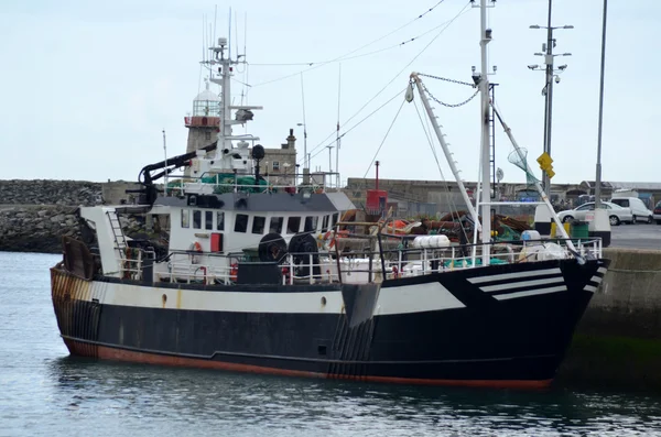 stock image Fishing boat is located in port