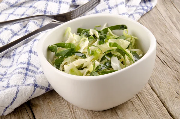 Knuspriger Wirsing-Salat in einer Schüssel — Stockfoto