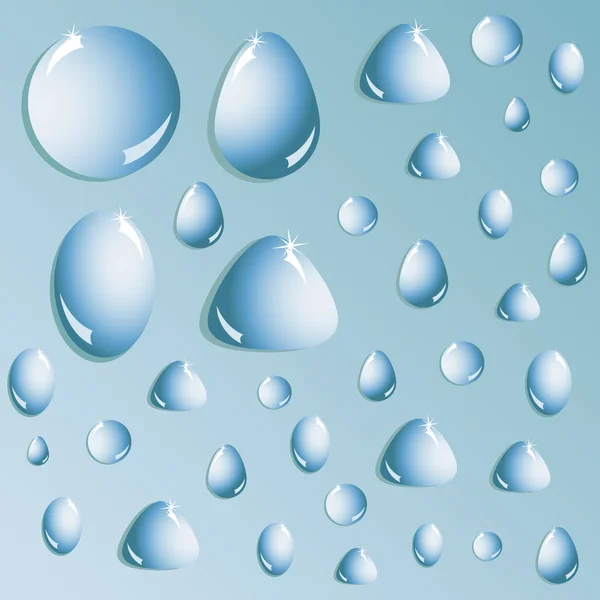 Vector gotas de agua — Vector de stock