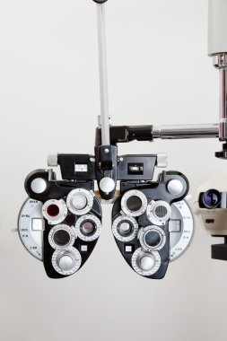 Phoropter Optical Equipment For Eye Examination clipart