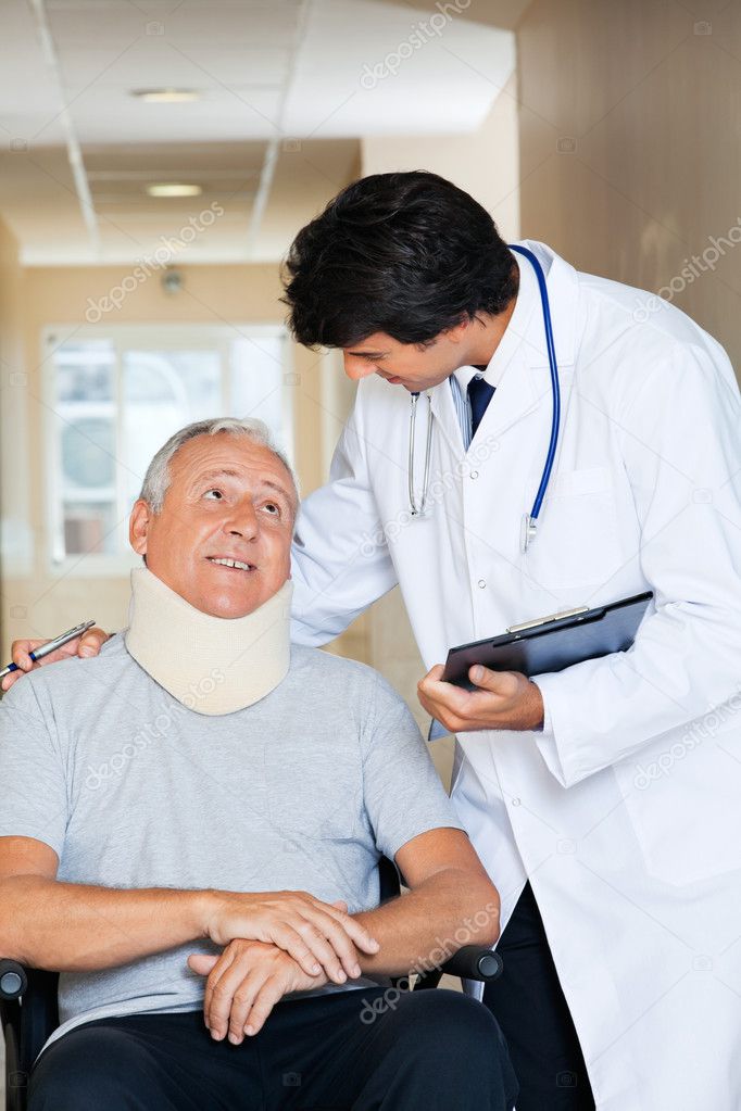 Friendly Doctor With Patient