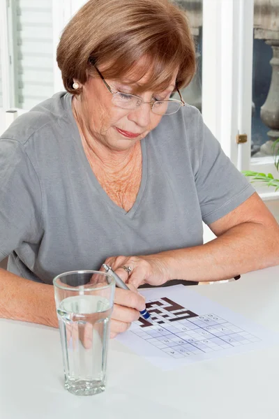 Woman Playing Leisure Games — Stock Photo, Image