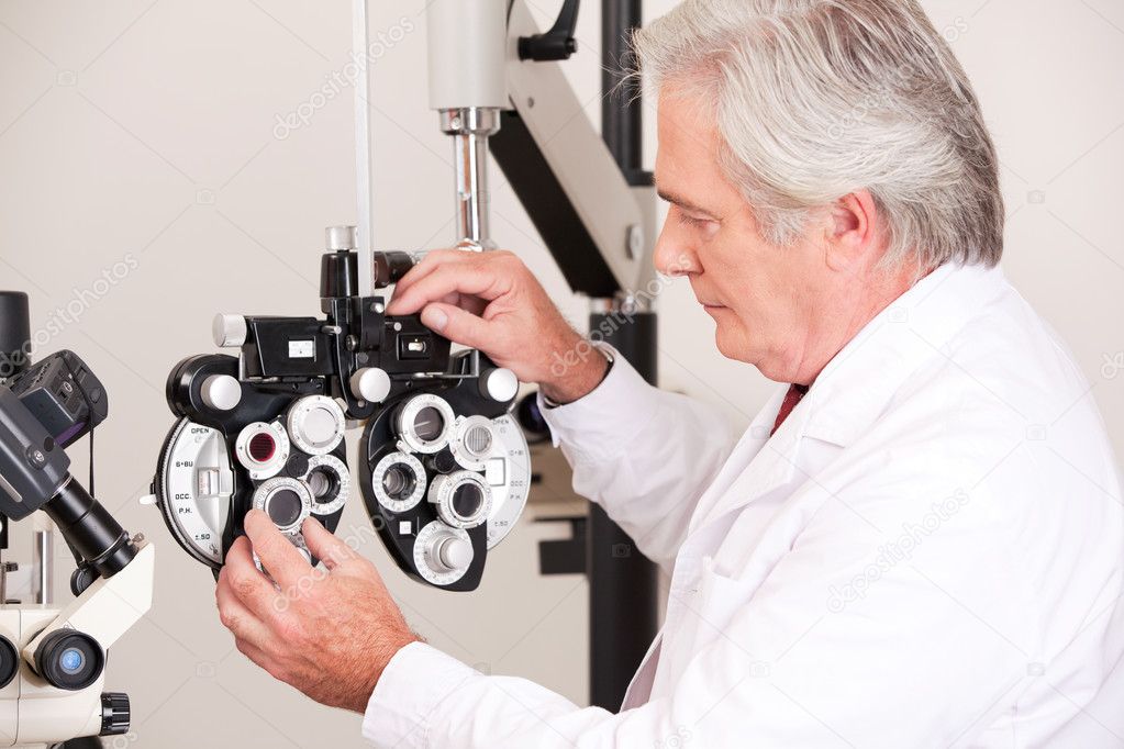 Doctor in Ophthalmology Clinic