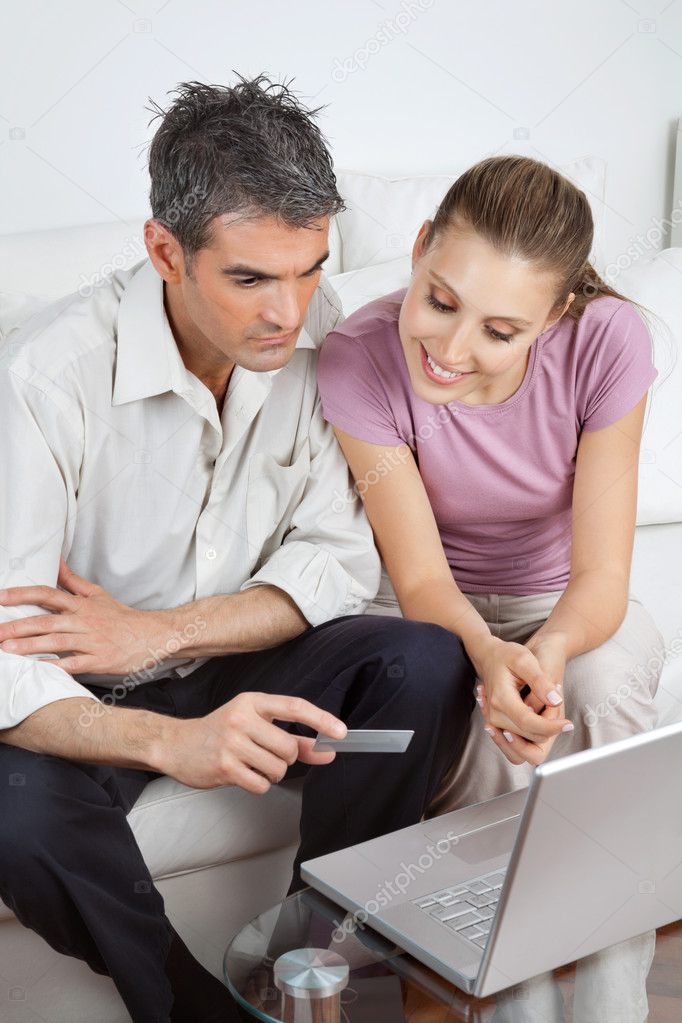 Couple Making An Online Payment