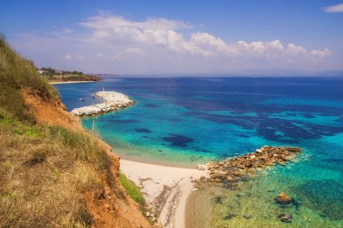 Nea Fokea pier, Halkidiki clipart