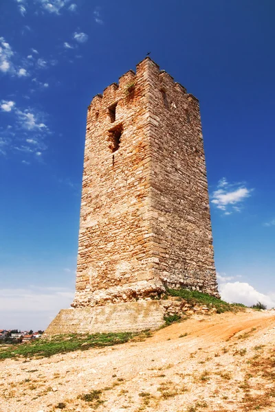 Старая башня, Nea Fokea, Халкидики — стоковое фото