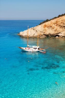 Porto Katsiki beach, Lefkada clipart