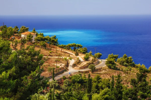 Venkovské krajině ostrova lefkada — Stock fotografie