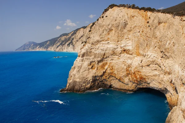 Falésias perto da praia de Porto Katsiki, Lefkada — Fotografia de Stock