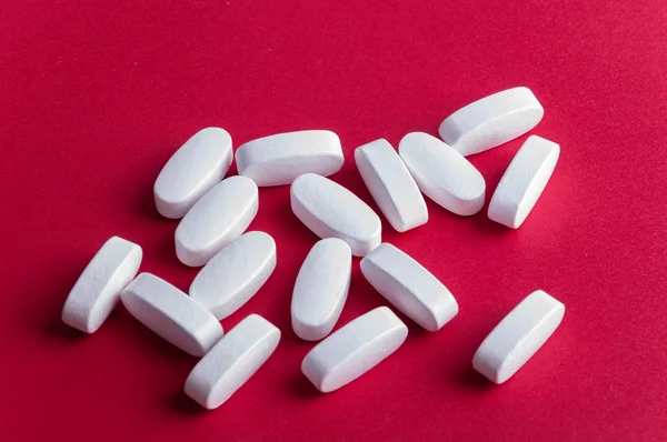 Piller av läkemedel eller kosttillskott — Stockfoto