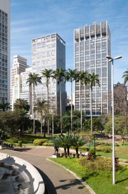 Buildings in the city of sao paulo. clipart