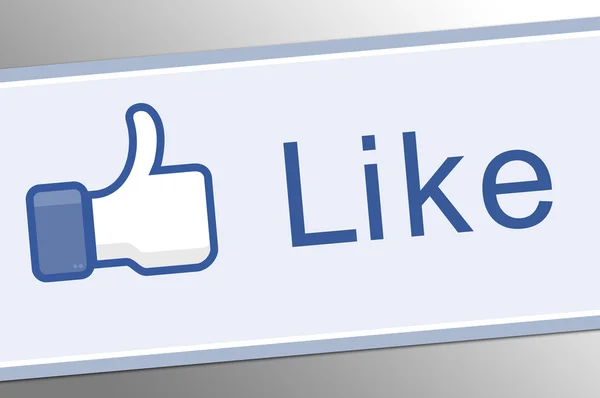 Button like facebook — Stock Photo, Image