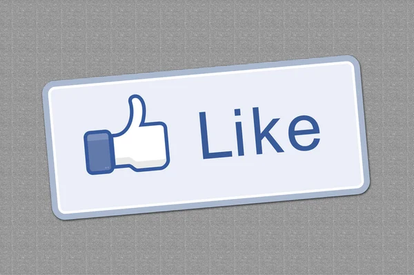 Button like facebook — Stock Photo, Image
