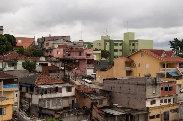 Slumforstad til sao paulo – stockfoto