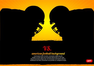 American Football Face-off clipart