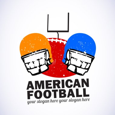 American Football Emblem clipart