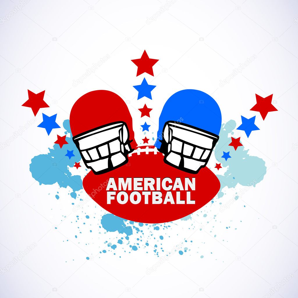 American Football Logo abstract vector background, eps 10