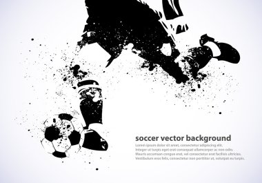 Grunge Soccer Poster