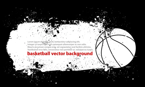 Grunge basketbal banner — Stockvector