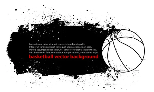 Grunge basketbal poster — Stockvector