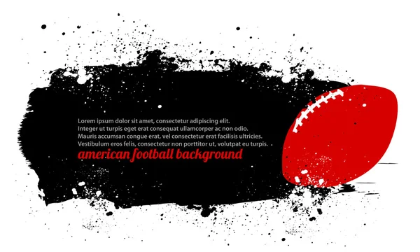 Grunge fotboll affisch — Stock vektor