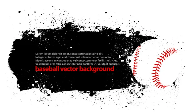 Grunge baseball affisch — Stock vektor