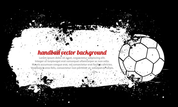 Piłka ręczna plakat — Wektor stockowy