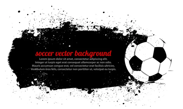 Grunge Soccer Poster — Stock Vector