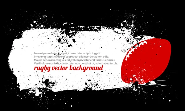 Grunge Rugby Poster — Stock Vector