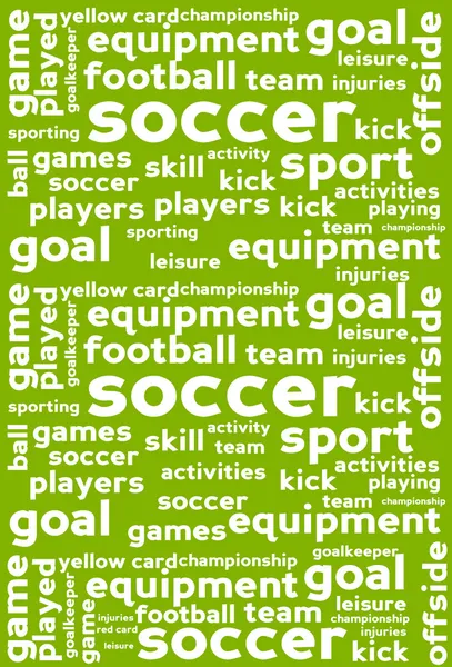 Stock vector Soccer Word Cloud Background