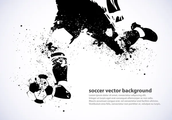Grunge voetbal poster — Stockvector