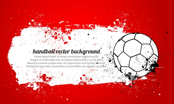 Grunge-Handball — Stockvektor
