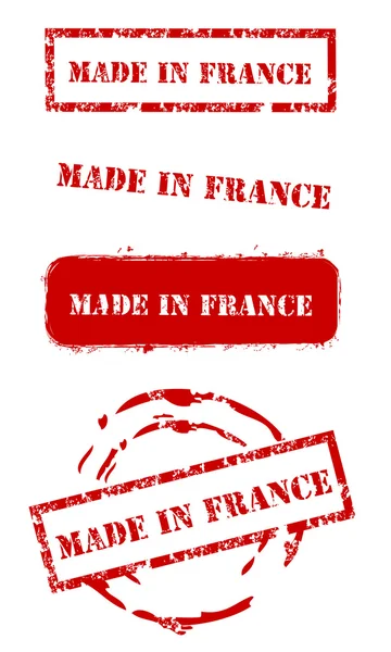 Made in France Conjunto de selos —  Vetores de Stock