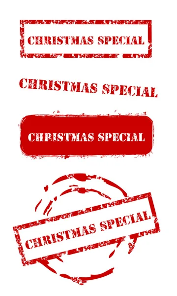 Selos especiais de Natal — Vetor de Stock