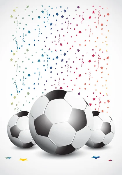 Kampioenschap voetbal confetti — Stockvector