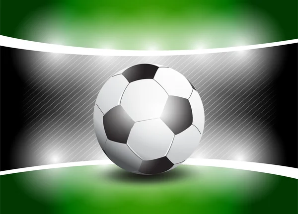 Scène de football brillant — Image vectorielle