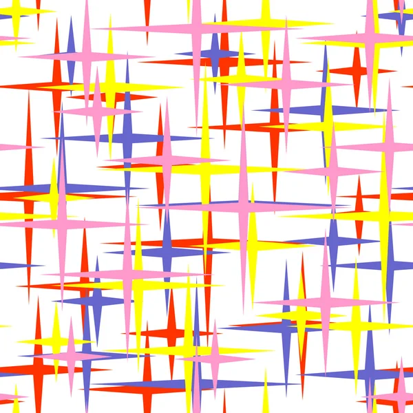 Sömlös star bakgrund. flerfärgad — Stock vektor