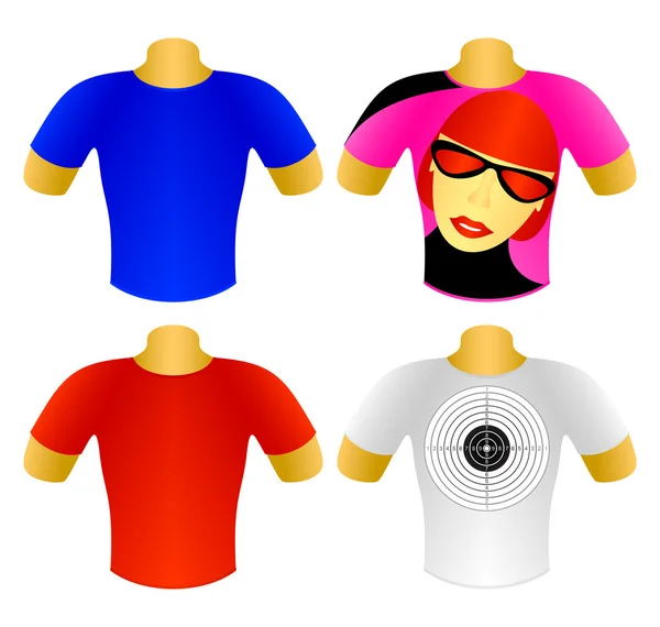 Set of T-shirts — Stock Vector