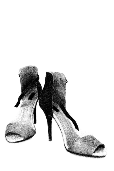 Zapatos de moda ilustración — Foto de Stock