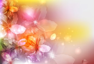 Artistic flower background clipart