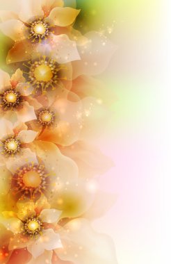 Artistic flower background clipart