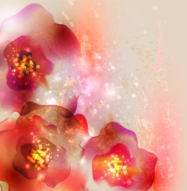 Artistic flower background clipart