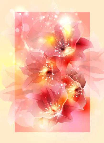 Artistic flower background — Stock Vector