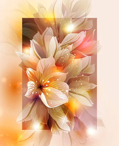Artystyczny kwiat tło — Wektor stockowy