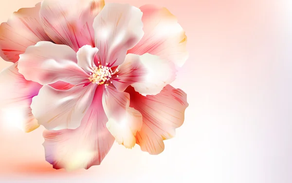 Konstnärligt blomma bakgrund — Stock vektor