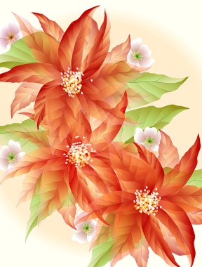 Artistic flower background clipart