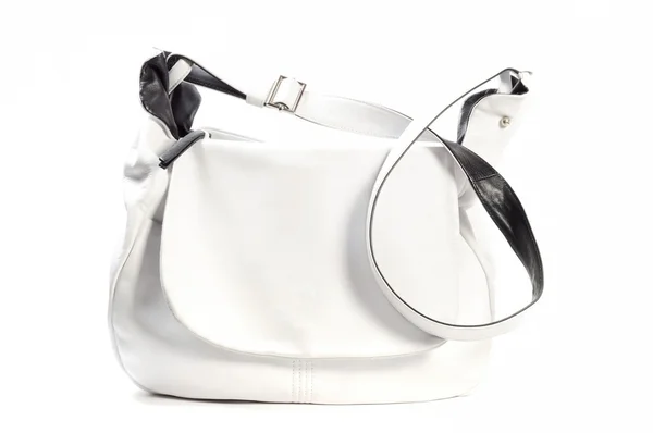 White leather purse — Stock Photo, Image
