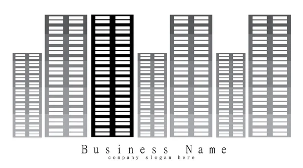A pénzügyi vagy ingatlan üzleti cég logo tervezés — Stock Fotó