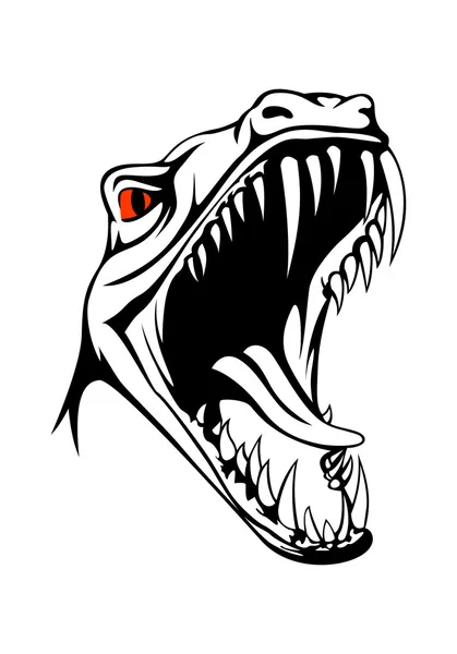 Tyrannosaurus-Kopf — Stockvektor