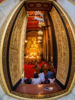 WAT bowonniwet Tapınağı khao san road, bangkok, Tayland